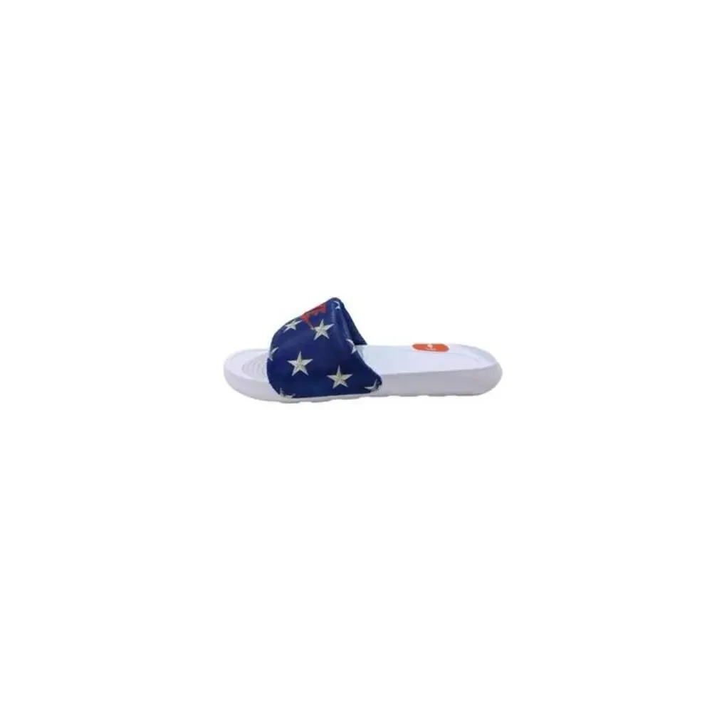 Nike Victori One Game Royal/Red Print Women's Slides Sandals-Sz 8
